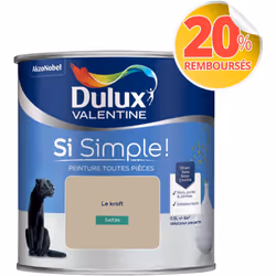 Peinture toutes pièces DULUX VALENTINE Si Simple ! SATIN Le Kraft 0,5 L La peinture Dulux Valentine Si Simple! est LA peintur ...