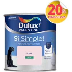 Peinture toutes pièces Dulux Valentine Si Simple Satin Le Rose 0,5 l