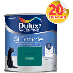 Peinture toutes pièces Dulux Valentine Si Simple Satin Le Vert canard 0,5 l