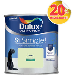 Peinture toutes pièces Dulux Valentine Si Simple Satin Le Vert 0,5 l