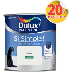Peinture toutes pièces Dulux Valentine Si Simple Satin L'Ivoire 0,5 l