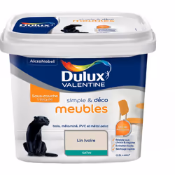LIVRAISON OFFERTE DES 39€ D’ACHAT ET RETOUR GRATUIT ! Peinture de rénovation Dulux Valentine Simple & Deco Meubles Satin Cana ...