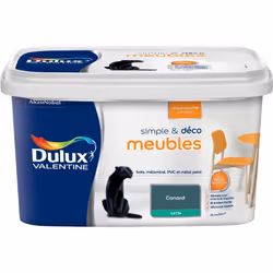 LIVRAISON OFFERTE DES 39€ D’ACHAT ET RETOUR GRATUIT ! Peinture de rénovation Dulux Valentine Simple & Deco Meubles Satin Cana ...