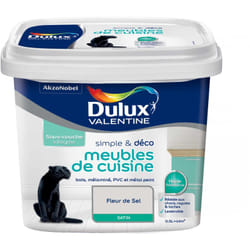 Dulux Valentine - Peinture De Rénovation Simple & Deco Meubles De Cuisine Satin Fleur de Sel 0,5 l