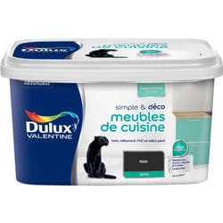 Dulux Valentine - Peinture De Rénovation Simple & Deco Meubles De Cuisine Satin Noir 2 l