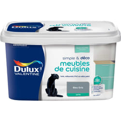 Dulux Valentine - Peinture De Rénovation Simple & Deco Meubles De Cuisine Satin Bleu Gris 2 l
