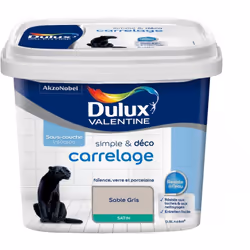 LIVRAISON OFFERTE DES 39€ D’ACHAT ET RETOUR GRATUIT ! Peinture De Rénovation Dulux Valentine Simple & Deco Carrelage Satin Sa ...