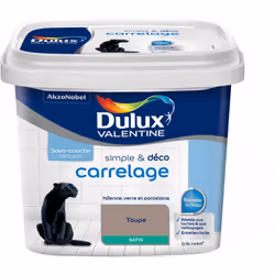 LIVRAISON OFFERTE DES 39€ D’ACHAT ET RETOUR GRATUIT ! Peinture De Rénovation Dulux Valentine Simple & Deco Carrelage Satin Ta ...