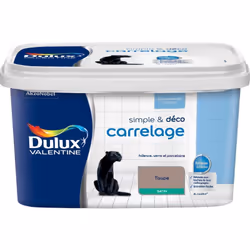 LIVRAISON OFFERTE DES 39€ D’ACHAT ET RETOUR GRATUIT ! Peinture De Rénovation Dulux Valentine Simple & Deco Carrelage Satin Ta ...