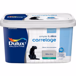 LIVRAISON OFFERTE DES 39€ D’ACHAT ET RETOUR GRATUIT ! Peinture De Rénovation Dulux Valentine Simple & Deco Carrelage Satin Bé ...