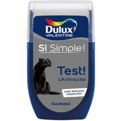 Dulux Valentine - Si Simple - Peinture toutes pièces - Testeur Mat L'Anthracite 30 mL