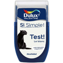 Dulux Valentine - Si Simple - Peinture toutes pièces - Testeur Mat Le Blanc 30 mL