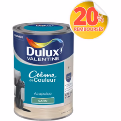 LIVRAISON OFFERTE DES 39€ D’ACHAT ET RETOUR GRATUIT ! Dulux Valentine Crème de couleur : La peinture Dulux Valentine Crème de ...