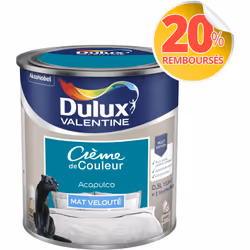LIVRAISON OFFERTE DES 39€ D’ACHAT ET RETOUR GRATUIT ! Dulux Valentine Crème de couleur : La peinture Dulux Valentine Crème de ...