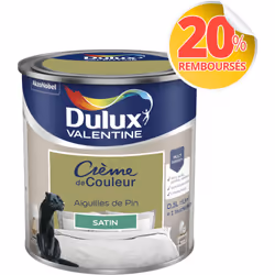 LIVRAISON OFFERTE DES 39€ D’ACHAT ET RETOUR GRATUIT ! Dulux Valentine Crème de couleur : La peinture Dulux Valentine Crème de ...