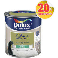 Dulux Valentine - Peinture Crème De Couleur Satin Aiguilles de Pin 0,5 l
