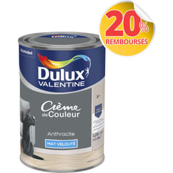 Dulux Valentine - Peinture Crème De Couleur Mat Anthracite 1,25 l