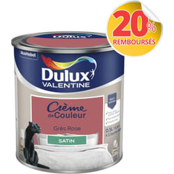 Dulux Valentine - Peinture Crème De Couleur Satin Grès Rose 0,5 l