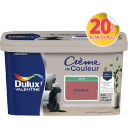 Dulux Valentine - Peinture Crème De Couleur Satin Grès Rose 2,5 l