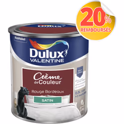 LIVRAISON OFFERTE DES 39€ D’ACHAT ET RETOUR GRATUIT ! Dulux Valentine Crème de couleur : La peinture Dulux Valentine Crème de ...