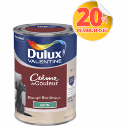 LIVRAISON OFFERTE DES 39€ D’ACHAT ET RETOUR GRATUIT ! Dulux Valentine Crème de couleur : La peinture Dulux Valentine Crème de ...