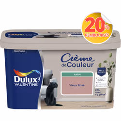 LIVRAISON OFFERTE DES 39€ D’ACHAT ET RETOUR GRATUIT ! Dulux Valentine Crème de couleur : La peinture Dulux Valentine Crème de ...
