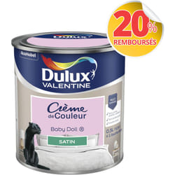 Dulux Valentine - Peinture Crème De Couleur Satin Baby Doll 0,5 l