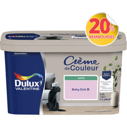 Dulux Valentine - Peinture Crème De Couleur Satin Baby Doll 2,5 l