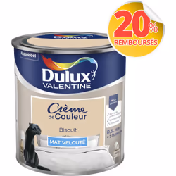 LIVRAISON OFFERTE DES 39€ D’ACHAT ET RETOUR GRATUIT ! Dulux Valentine Crème de couleur : La peinture Dulux Valentine Crème de ...