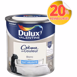 LIVRAISON OFFERTE DES 39€ D’ACHAT ET RETOUR GRATUIT ! Dulux Valentine Crème de couleur : La peinture Dulux Valentine Crème de ...
