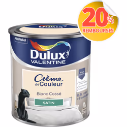 LIVRAISON OFFERTE DES 39€ D’ACHAT ET RETOUR GRATUIT ! Dulux Valentine Crème de couleur : La peinture Dulux Valentine Crème de ...
