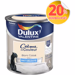 LIVRAISON OFFERTE DES 39€ D’ACHAT ET RETOUR GRATUIT ! Dulux Valentine Crème de couleur : La peinture Dulux Valentine Crème de ...