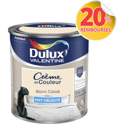 Peinture Crème De Couleur Mat Blanc Cassé 0,5 L - Dulux Valentine