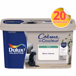 LIVRAISON OFFERTE DES 39€ D’ACHAT ET RETOUR GRATUIT ! Dulux Valentine Crème de couleur : La peinture Dulux Valentine Crème de ...