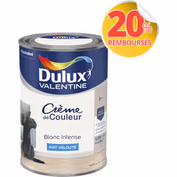 LIVRAISON OFFERTE DES 39€ D’ACHAT ET RETOUR GRATUIT ! Dulux Valentine Crème de couleur : La peinture Dulux Valentine Crème de ...