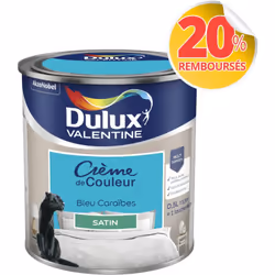 LIVRAISON OFFERTE DES 39€ D’ACHAT ET RETOUR GRATUIT ! Dulux Valentine Crème de couleur : La peinture Dulux Valentine Crème de ...