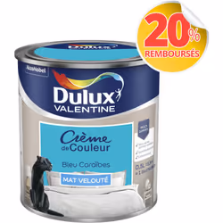 LIVRAISON OFFERTE DES 39€ D’ACHAT ET RETOUR GRATUIT ! Dulux Valentine Crème de couleur : La peinture Dulux Valentine Crème de ...