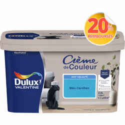 LIVRAISON OFFERTE DES 39€ D’ACHAT ET RETOUR GRATUIT ! Dulux Valentine Crème de couleur : La peinture Dulux Valentine Crème de ...