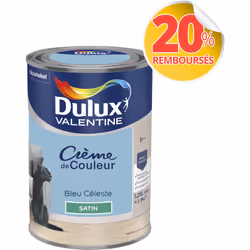 LIVRAISON OFFERTE DES 39€ D’ACHAT ET RETOUR GRATUIT ! Dulux Valentine Crème de couleur : La peinture Dulux Valentine Crème de ...