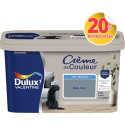 Dulux Valentine - Peinture Crème De Couleur Mat Bleu Gris 2,5 l