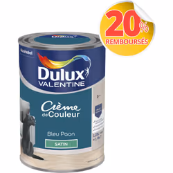 LIVRAISON OFFERTE DES 39€ D’ACHAT ET RETOUR GRATUIT ! Dulux Valentine Crème de couleur : La peinture Dulux Valentine Crème de ...