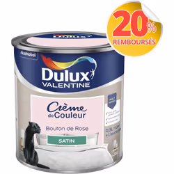 LIVRAISON OFFERTE DES 39€ D’ACHAT ET RETOUR GRATUIT ! Dulux Valentine Crème de couleur : La peinture Dulux Valentine Crème de ...