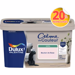 LIVRAISON OFFERTE DES 39€ D’ACHAT ET RETOUR GRATUIT ! Dulux Valentine Crème de couleur : La peinture Dulux Valentine Crème de ...