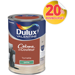 Dulux Valentine - Peinture Crème De Couleur Satin Tomette 1,25 l