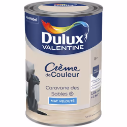 LIVRAISON OFFERTE DES 39€ D’ACHAT ET RETOUR GRATUIT ! Dulux Valentine Crème de couleur : La peinture Dulux Valentine Crème de ...