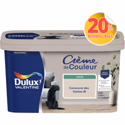 LIVRAISON OFFERTE DES 39€ D’ACHAT ET RETOUR GRATUIT ! Dulux Valentine Crème de couleur : La peinture Dulux Valentine Crème de ...