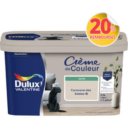 Peinture Crème De Couleur Satin Caravane des Sables 2,5 l Dulux Valentine