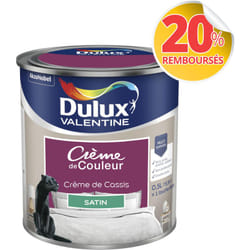 Dulux Valentine - Peinture Crème De Couleur Satin Crème de Cassis 0,5 l