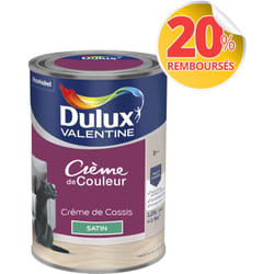 Dulux Valentine - Peinture Crème De Couleur Satin Crème de Cassis 1,25 l