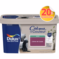 LIVRAISON OFFERTE DES 39€ D’ACHAT ET RETOUR GRATUIT ! Dulux Valentine Crème de couleur : La peinture Dulux Valentine Crème de ...